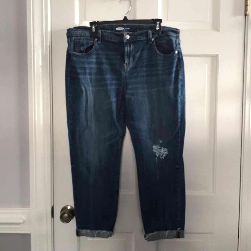 Old Navy 16 Distressed Boyfriend Jeans